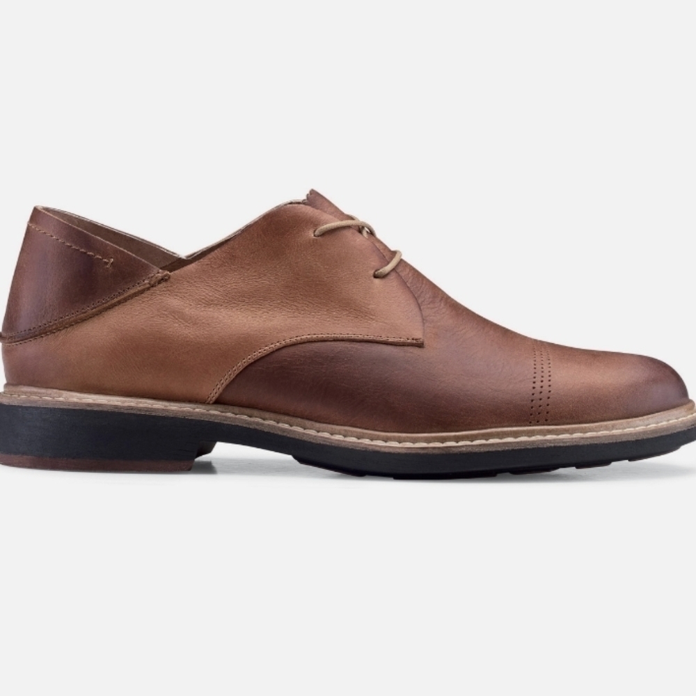 Olukai Mens Walino M Leather Oxford Slip on dress shoes sz 9.5